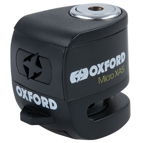 Antifurt Blocator Disc Frana Cu Alarma Moto Oxford Micro XA5 Alarm Disc Lock Otel Negru LK214